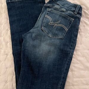 Wrangler Dark Blue Denim Boot Cut Jeans